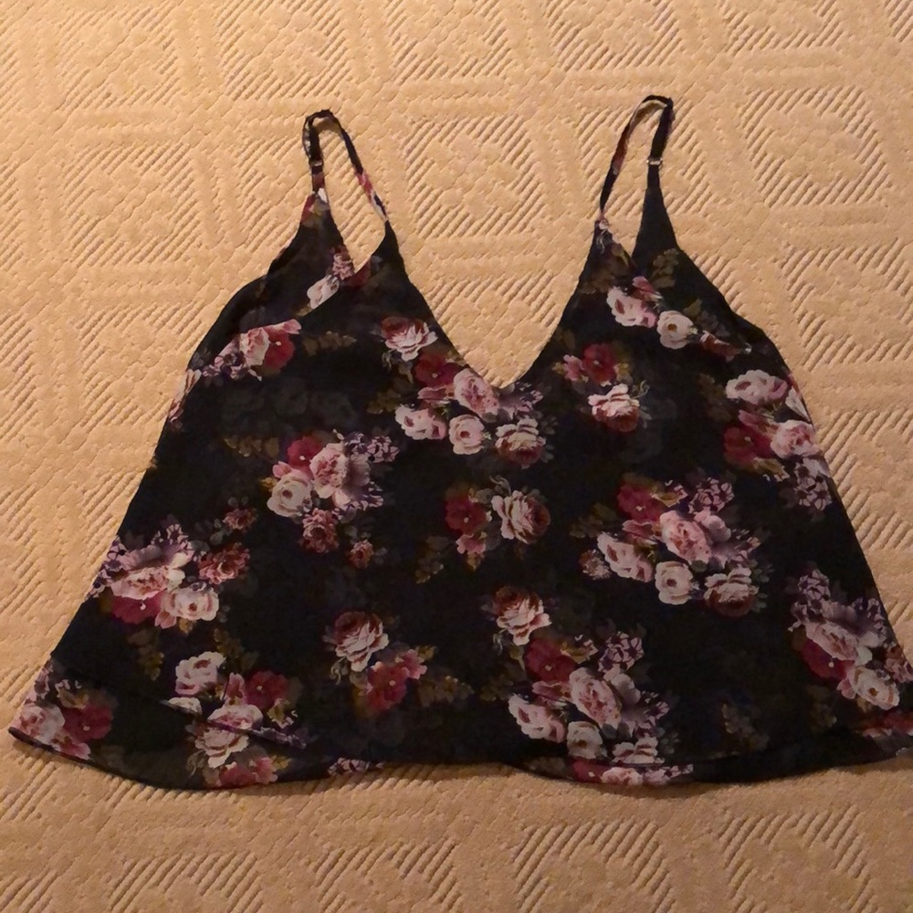 TOBI cropped floral top